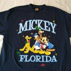Mickey‎ Unlimited Jerry Leigh Florida Blue Shirt L